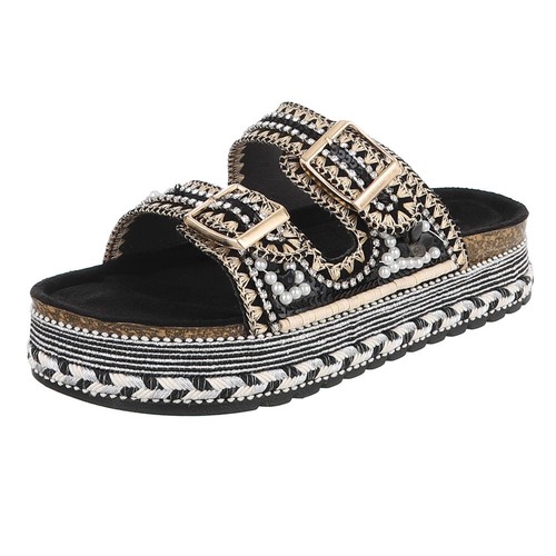 Damen mules mit perlen und - mit,