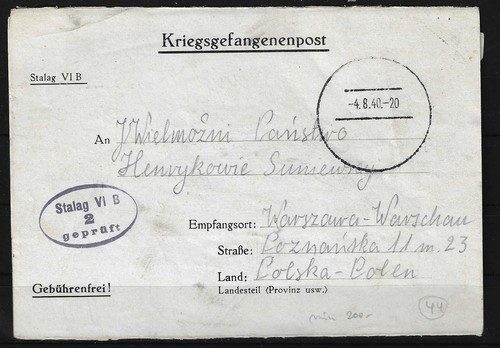 Kriegsgefangenenpost stalag - kriegsgefangenenpost,