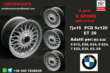 4 BBS 7j 15 Zoll BMW 5x120 Felgen 5 E12 E28 E34 6 E24 7 E23 E32 E3 E9 M3 E30