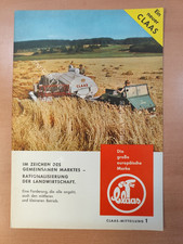 Claas Mitteilung Nr.1 Prospekt Mähdrescher Traktor brochure M2