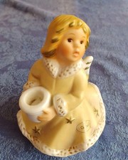 Goebel Engel mit Kerze  - 11x9cm - Sehr Guter Zustand - Beige