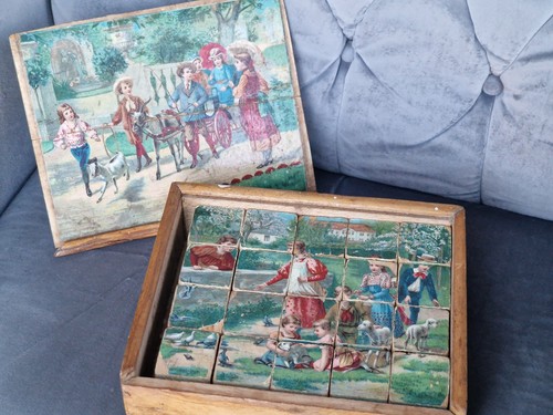 Alter kinderspiel holz würfel - alter,