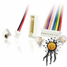 JST 1.25mm 10cm Adapterkabel Buchse Socket 2- 3- 4- 5- 6- 7- 8- 9- 10- polig