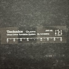 Technics SL-1210 MK2 Schriftzug / Decals (UV-DTF)