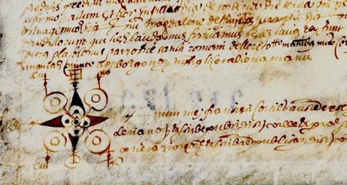 1560 pergament latein - pergament,