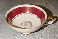 Mitterteich Bavaria Sammetasse Gold Rot