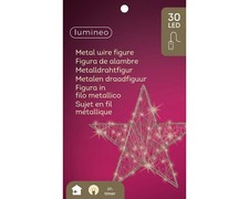 Lumineo Metall-Stern Silber 30