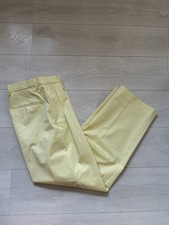 Hugo Boss Black Label Hose Gelb Gr. 44 Anzughose Stoffhose Business Bundfalten