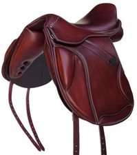 VS Sattel Valencia braun aus Softleder und wechselbarem Kopfeisen