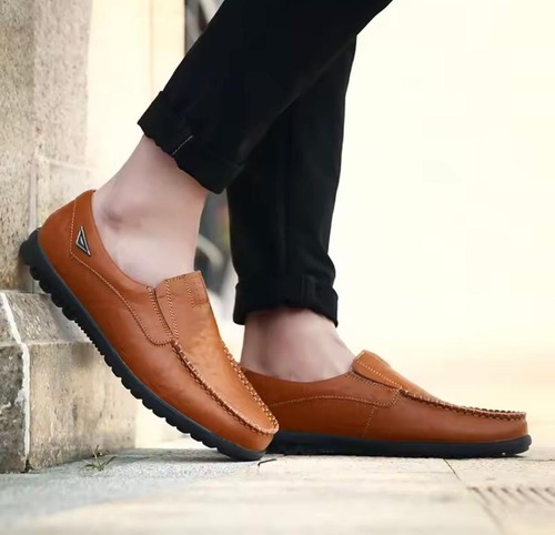 Herren leder halbschuhe - leder,