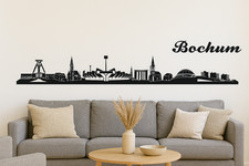 Bochum Skyline Wandtattoo 130x30 cm ? Vinyl Aufkleber Made in Germany ??
