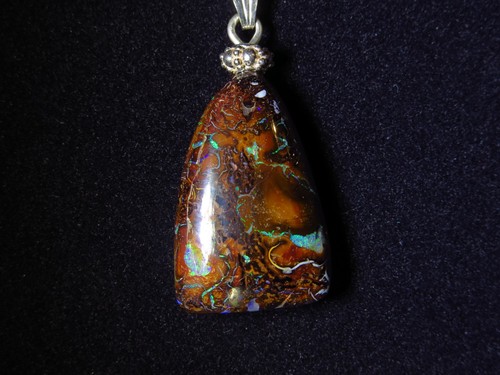 Boulder opal anhänger koroit - boulder,