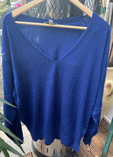 COS Royalblauer Pullover Gr L