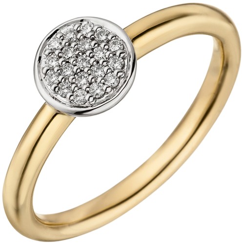 Damenring 585 gold - 585, weißgold