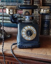 Wunderschönes Antikes Telefon um 1920 Original mit Wahlscheibe