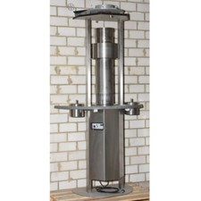 Rosconi RSE 500 Raucherpilz, halbrund, Edelstahl, Stehtisch, Rauchabzug mit Bele