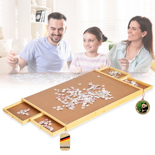 Puzzletisch mit schubladen bis - schubladen,