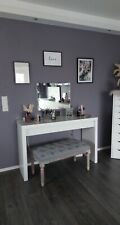 IKEA Malm Schminktisch + Hollywood Spiegel + passende Sitzbank