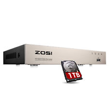 ZOSI 8CH 1080P H.265+ AHD CVI DVI DVR Video Recorder 1TB für CCTV Kamera WIE NEU