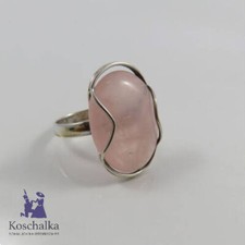 Vintage 835er Silber Rosequarz