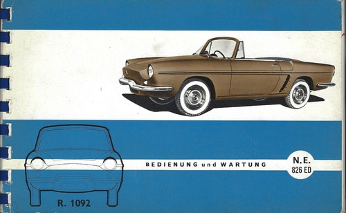 Renault floride 1092 cabrio - renault, r