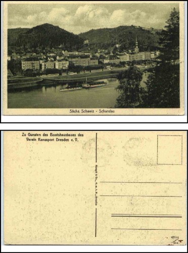1925 schandau elbe - schandau, schiff