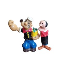 Popeye der Seemann & Olivia Alte Mini Vintage Figuren King Features 1994 Rar