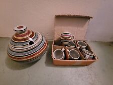 Bowle Set Keramik 60er Jahre