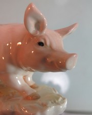 Antik Schwein Göbel