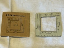 Esero Planzeiger in der originalen Papierhülle Modell 402 aus Metall