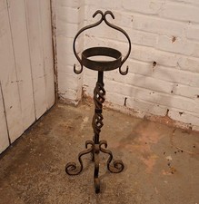 Alter Gusseisen Schmiedeeisen Standaschenbecher 75 cm hoch an Bastler Ascher