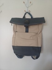 Modischer Rucksack  Für Laptop, Büro, Reise, Ausflug, Schule Etc. Blau Beige 