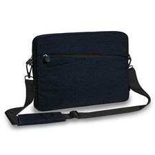 Tablet PC Tasche bis 12,9 Zoll Schutzhülle Case + Gurt & Zubehörfach, Dunkelblau