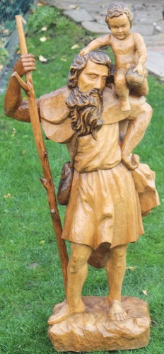 Holz geschnitzter heiliger - geschnitzter,