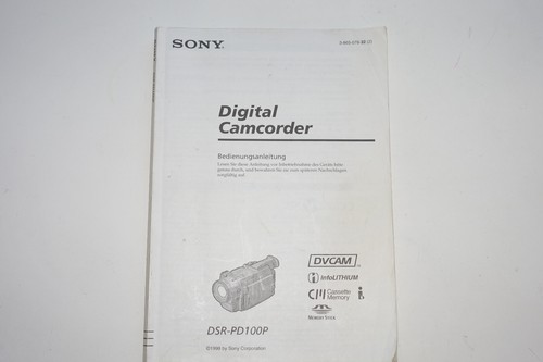 Sony dsr pd100p camcorder - sony,