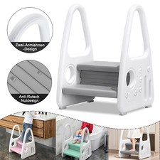 Tritthocker Kinder 2-Stufen-Schemel für Bad Anti-rutsch Trittschemel KInder 50KG