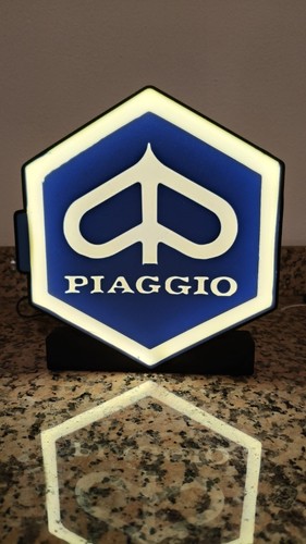 Piaggio led leuchtschild - led,