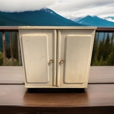 Medizinschrank, Badezimmerschrank Um 1900, Vollholz, Doppeltürig