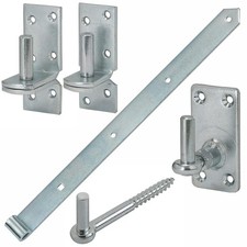 Ladenband Set mit Kloben blau, Ladenbänder Torband Türband Türbänder Torbänder