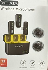 YEJATA Lavalier Mikrofon mit Sender-Digitalanzeige Mikrofon mit USB-Typ-C