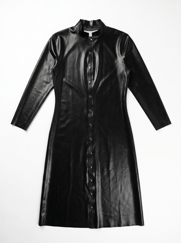 Neu schwarze latex soutane - latex,