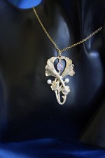 Collier Kette Trachten Hochzeit Opal Gold  Art Deco Jugendstil 
