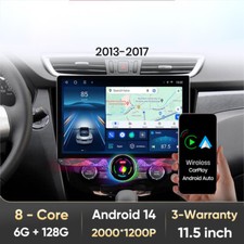 Für Nissan X-Trail T32 Qashqai II 2013-2017 Autoradio GPS Navi Android 13 128GB