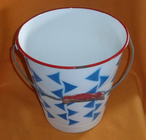 Art deco bauhaus emaille - emaille, eimer