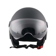 Demi Jet Helm schwarz matt