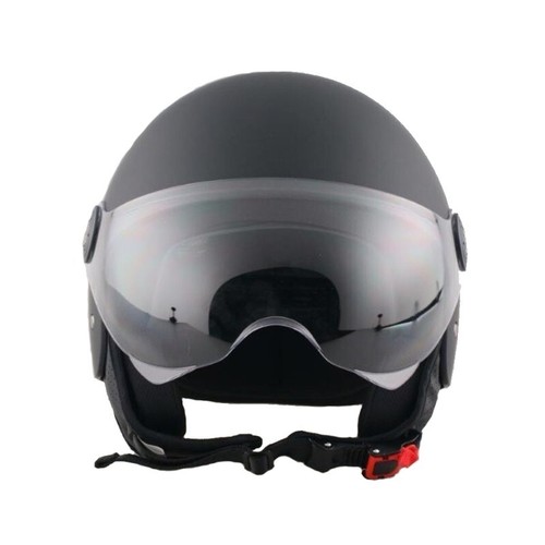 Demi jet helm - schwarz, matt