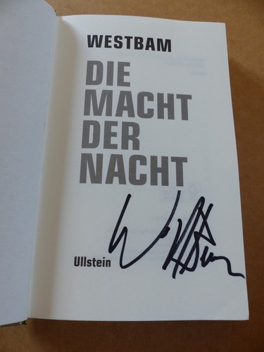 Westbam signed signiert - signed,
