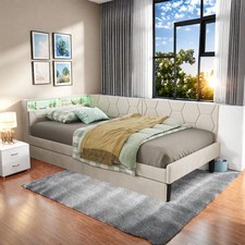 Polsterbett 90x200 cm mit LED