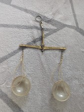 Antike Apotheker Waage mit Horn Schalen Aus Messing 20er Jahre Alt Alt