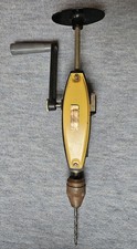 Alte mechanische DDR Bohrmaschine-Handbohrer mit Kurbel,  VEB Venusberg